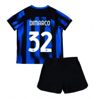 Inter Milan Federico Dimarco #32 Replika babykläder Hemmaställ Barn 2023-24 Kortärmad (+ korta byxor)